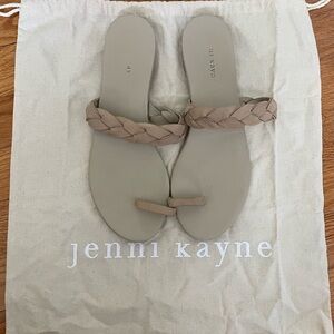Jenni Kayne Braided Leather Strap Sandal, size 38